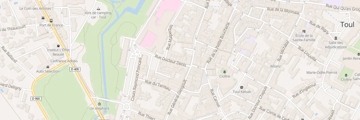 Plan du 8 Rue Docteur Denis à Toul