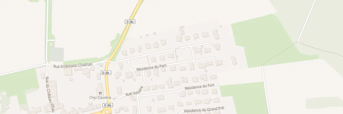 Plan du 16 Res du Parc à Tiercelet