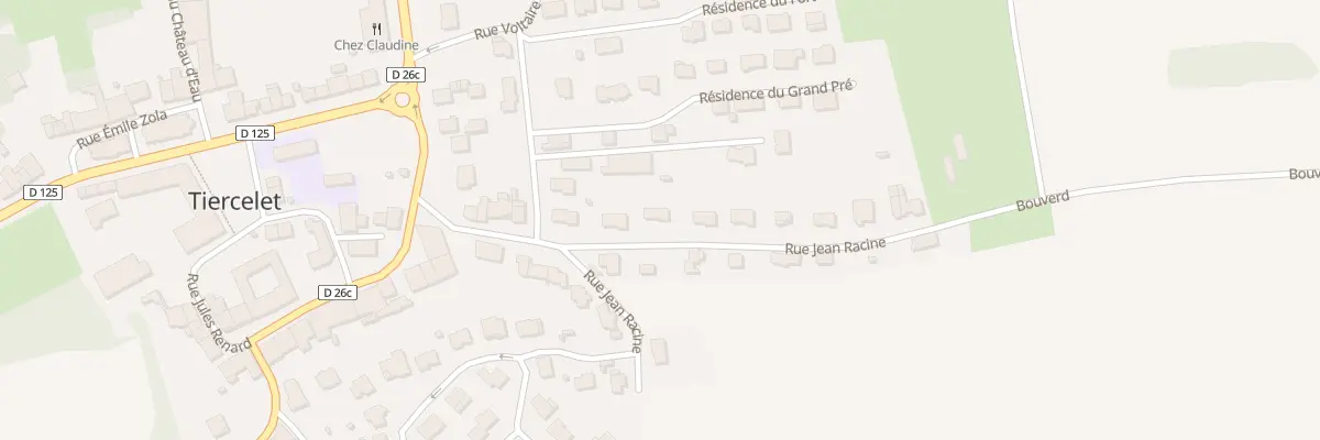 Plan du 12 Rue Jean Racine à Tiercelet