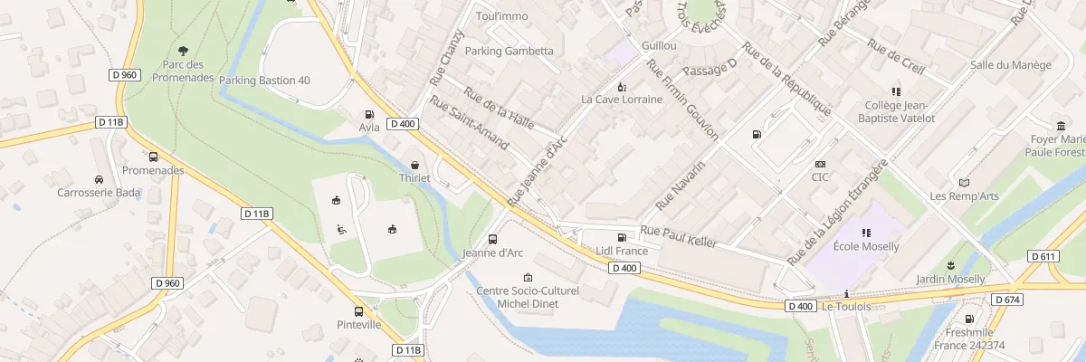 Plan du 33 Rue Jeanne d’Arc à Toul