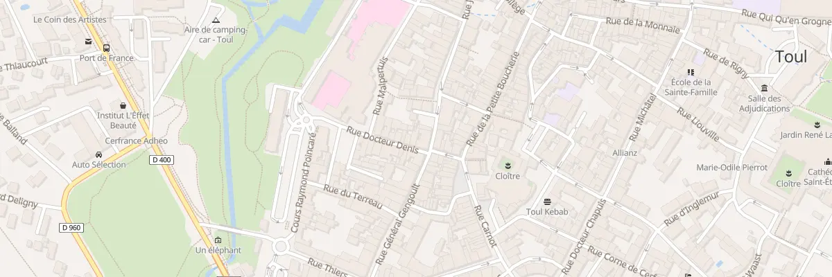 Plan du 4 Rue Docteur Denis à Toul