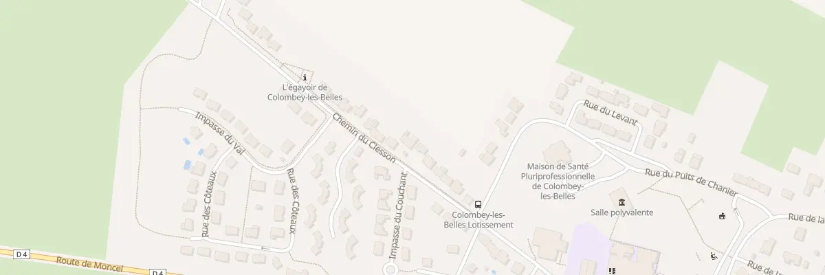 Plan du 16 Che du Clesson à Colombey-les-Belles