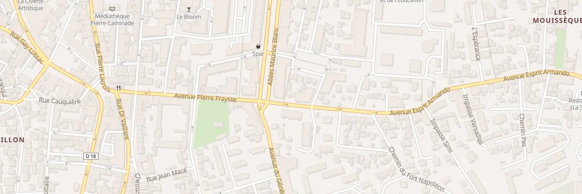 Plan du 2B Av Esprit Armando à La Seyne-sur-Mer