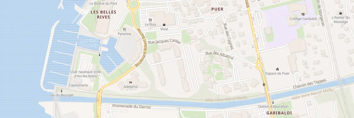 Plan du 160 Rue Jacques Cartier à Aix-les-Bains