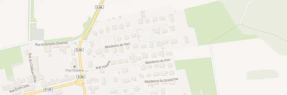 Plan du 27 Res du Parc à Tiercelet