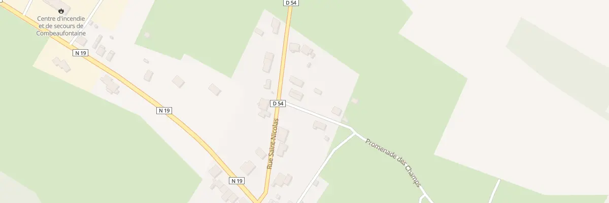 Plan du 10 Rue Saint Nicolas à Combeaufontaine
