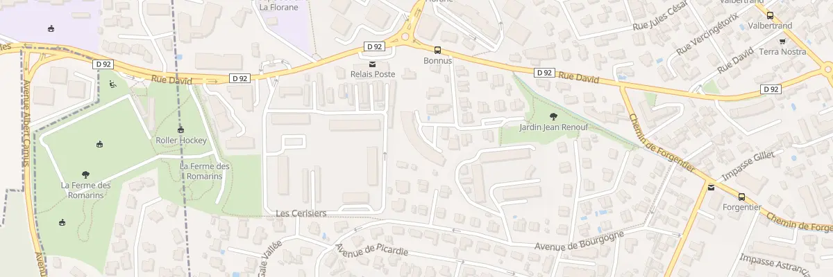 Plan du 9001 Rue Michel Bonnus à Toulon
