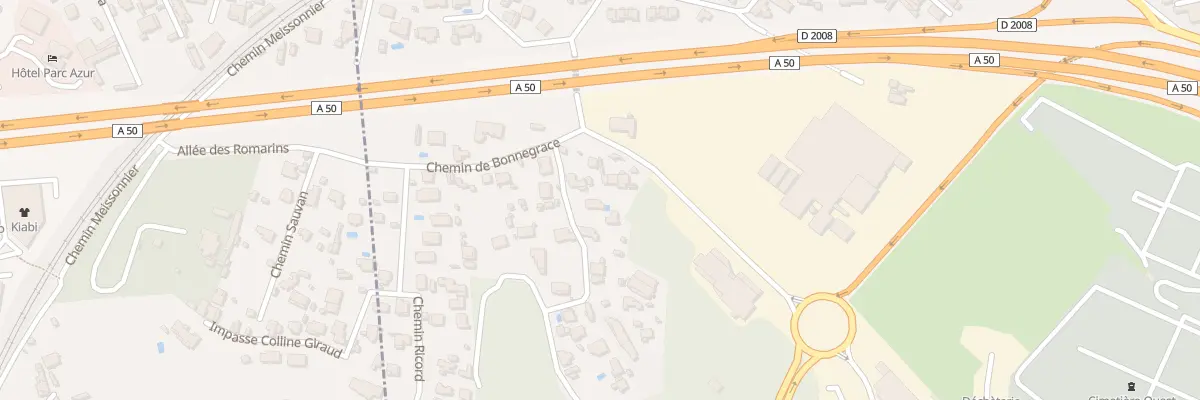 Plan du 189 Che René Grailles à Toulon