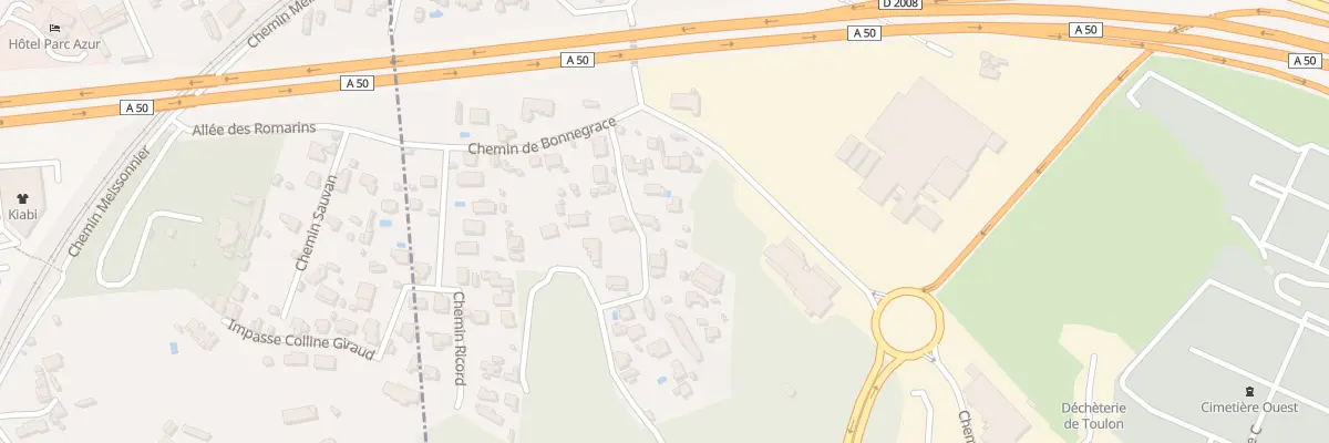 Plan du 221 Che René Grailles à Toulon