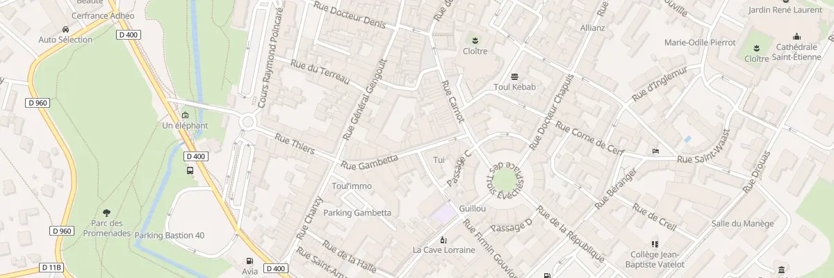 Plan du 10 Rue Gambetta à Toul