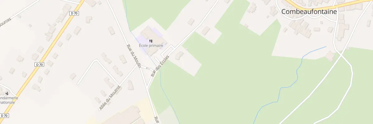 Plan du 2 Rue des Écoles à Combeaufontaine