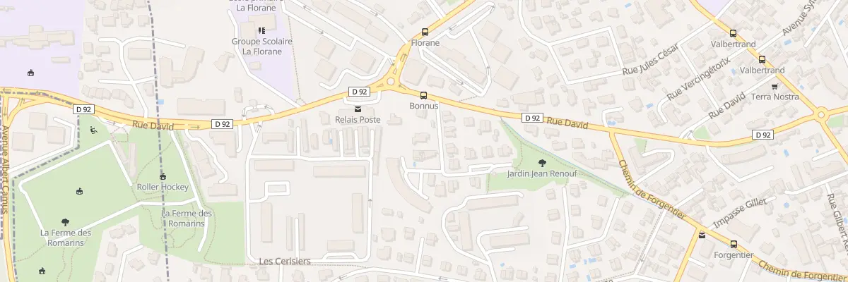 Plan du 2 Rue Michel Bonnus à Toulon