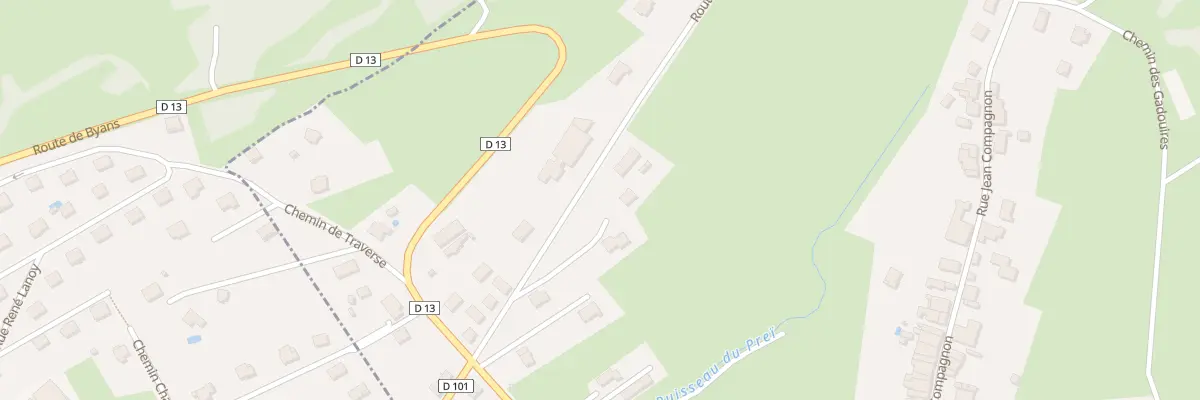 Plan du 8 Rte du Mont Gardot à Chouzelot