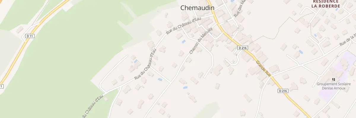Plan du 2B Che de Menuey à Chemaudin et Vaux