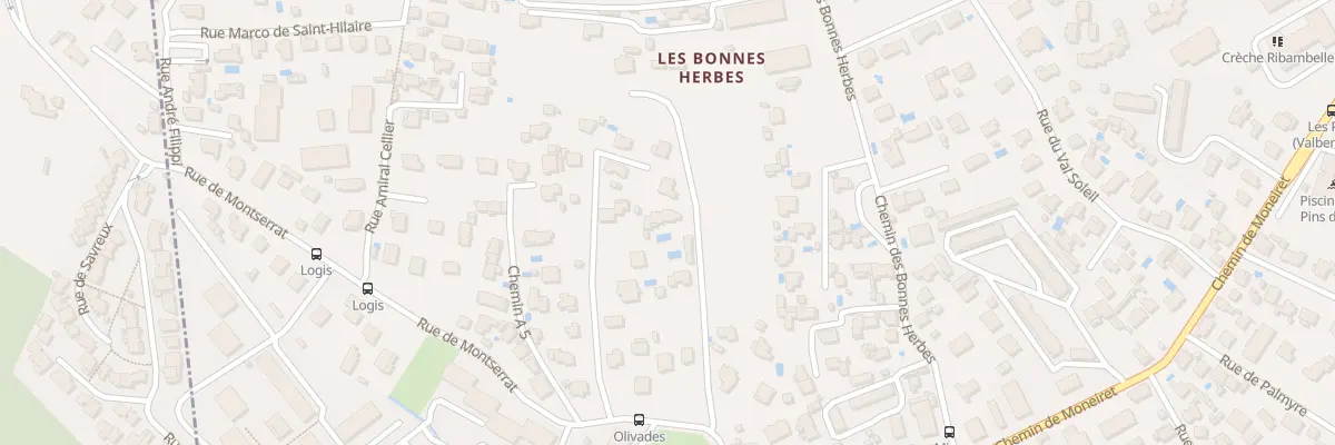 Plan du 8B Rue des Olivades à Toulon