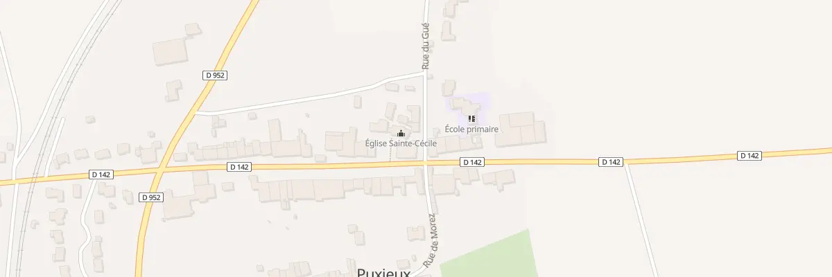 Plan du 1 Rue du Gué à Puxieux