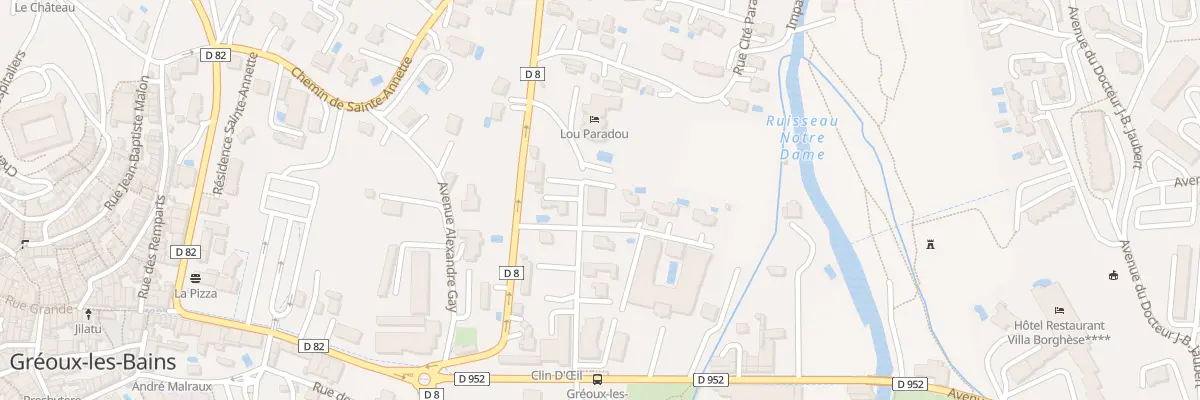 Plan du 5637 Av des Thermes à Gréoux-les-Bains