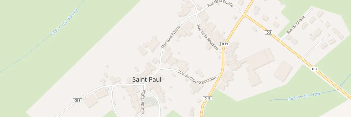 Plan du 25 Rue du Champ Bourgon à Saint-Paul