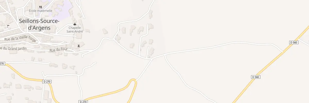 Plan du 5507 La Pessasse et La Fontette à Seillons-Source-d’Argens