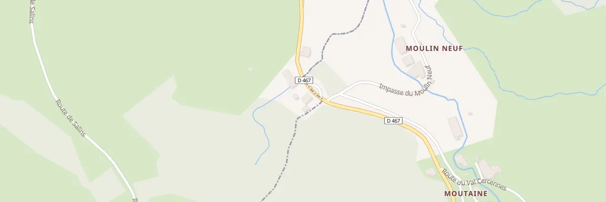 Plan du 4 Rte de Champagnole à Chaux-Champagny