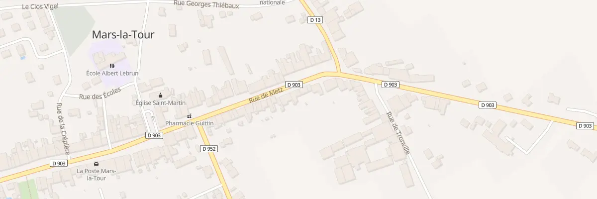 Plan du 32 Rue de Metz à Mars-la-Tour