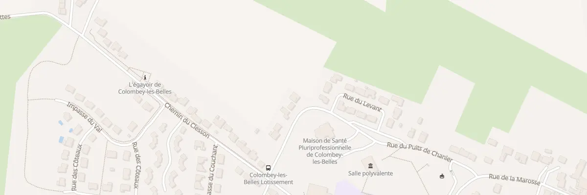 Plan du 30 Rue du Puits de Chanier à Colombey-les-Belles