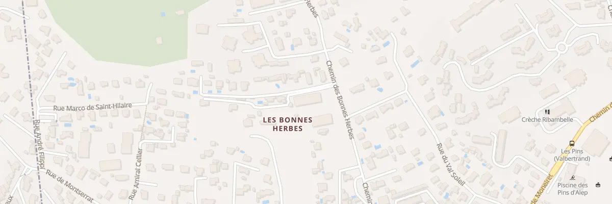 Plan du 365 Che des Bonnes Herbes à Toulon