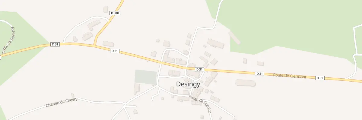 Plan du 241 Rte de Clermont à Desingy