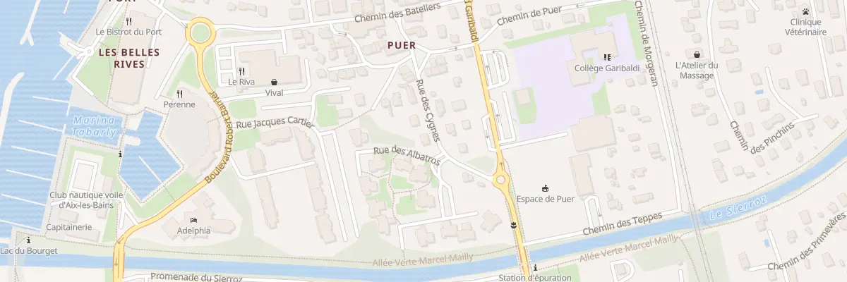 Plan du 10 Rue des Cygnes à Aix-les-Bains