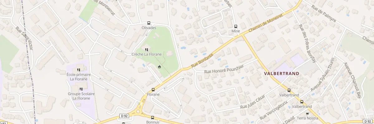 Plan du 20 Rue de Montserrat à Toulon