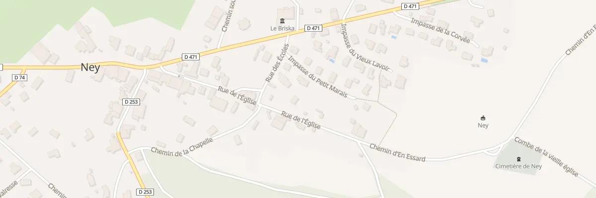 Plan du 217 Rue de l’Eglise à Ney