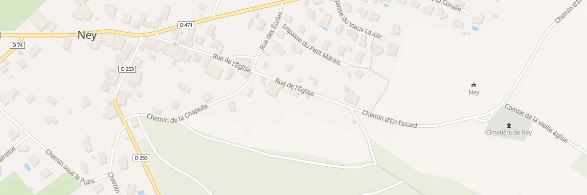 Plan du 246 Rue de l’Eglise à Ney