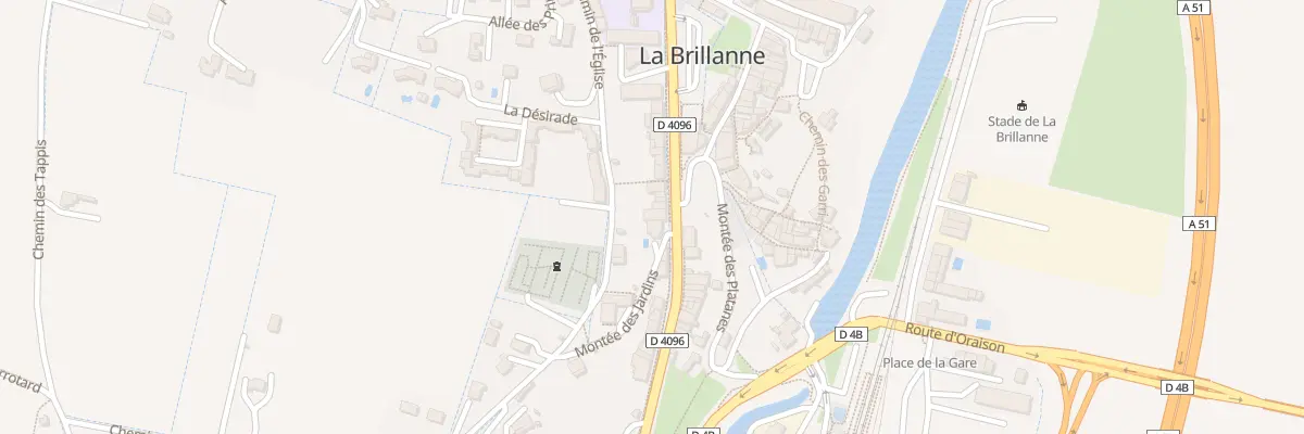 Plan du 38 Rte des Alpes à La Brillanne
