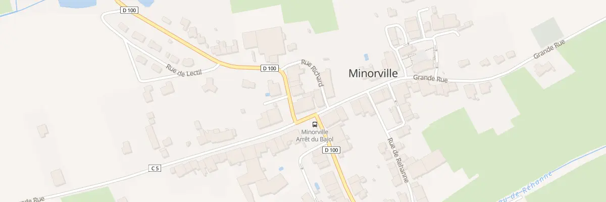 Plan du 28 Gr Grande Rue à Minorville