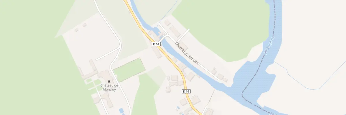 Plan du 14 Rte d’Emagny à Moncley
