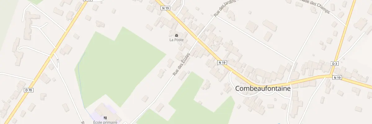 Plan du 5208 Rue des Écoles à Combeaufontaine