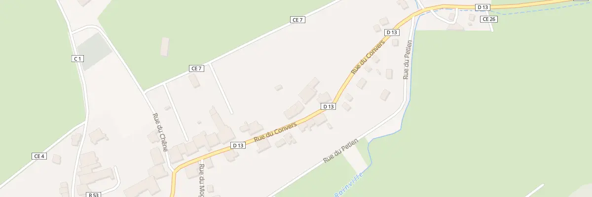 Plan du 233 Rue des Convers à Rainville