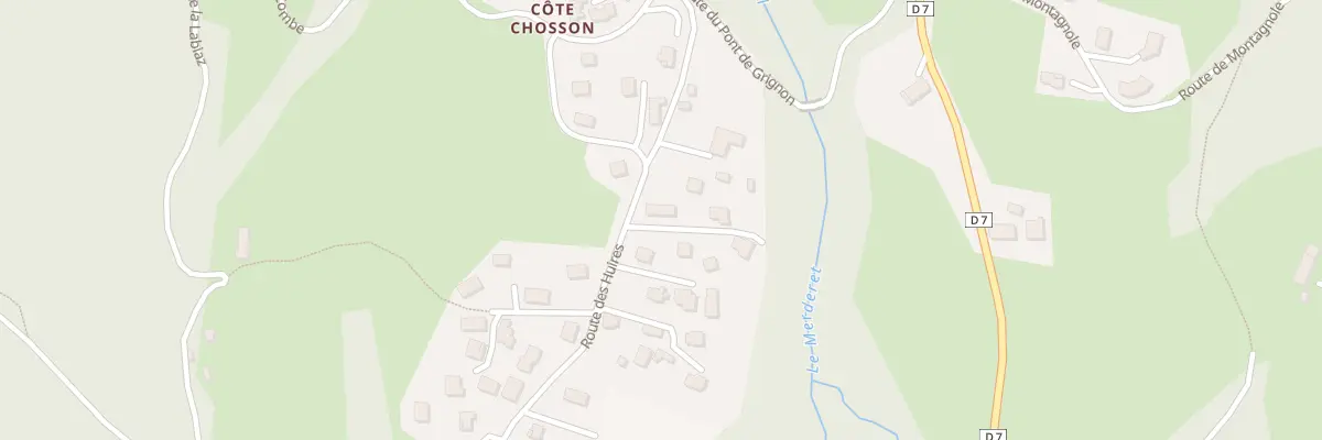 Plan de Cote Chosson à Saint-Cassin
