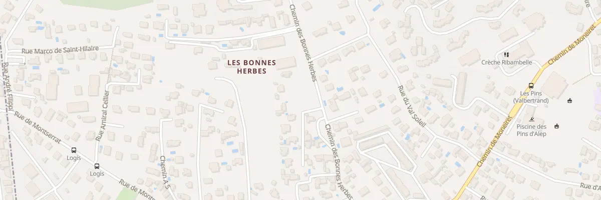 Plan du 275B Che des Bonnes Herbes à Toulon