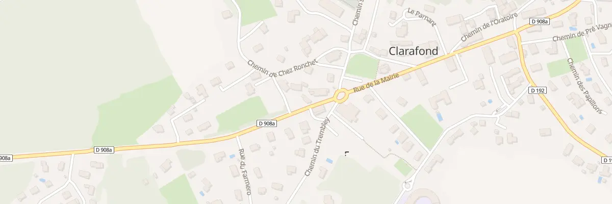 Plan de Clarafond à Clarafond-Arcine