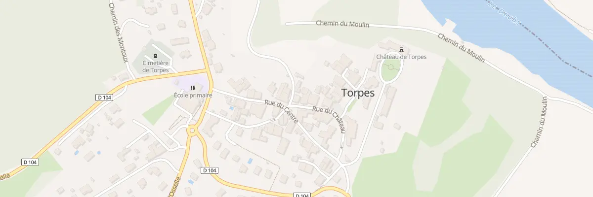 Plan du 1 Rue du Chateau à Torpes