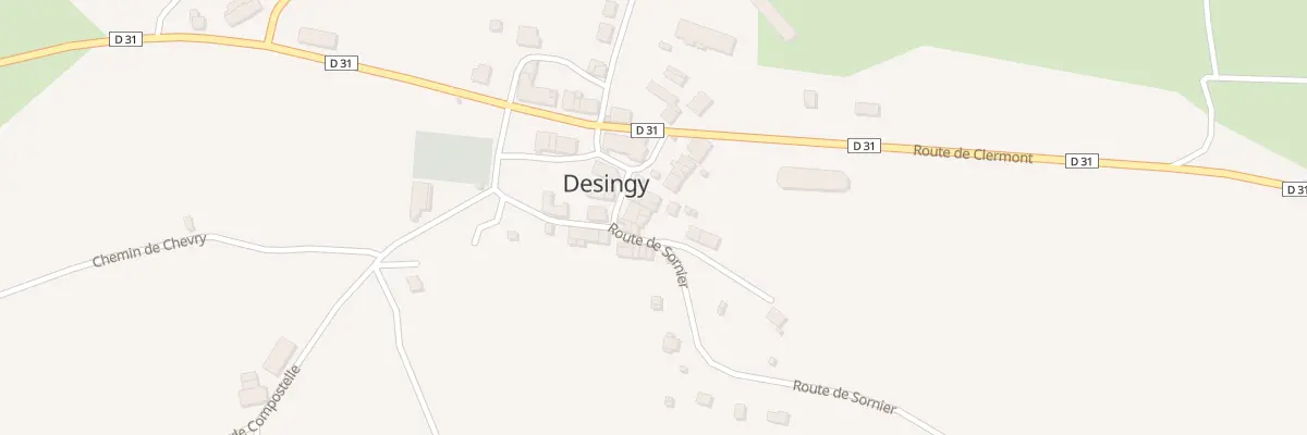 Plan du 9 Che Berger à Desingy