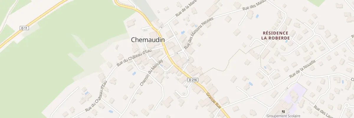 Plan du 9 Gr Grande Rue Chemaudin à Chemaudin et Vaux