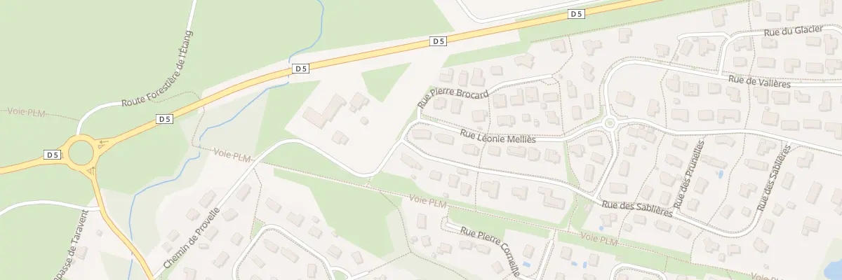 Plan du 207 Rue Léonie Melliès à Champagnole