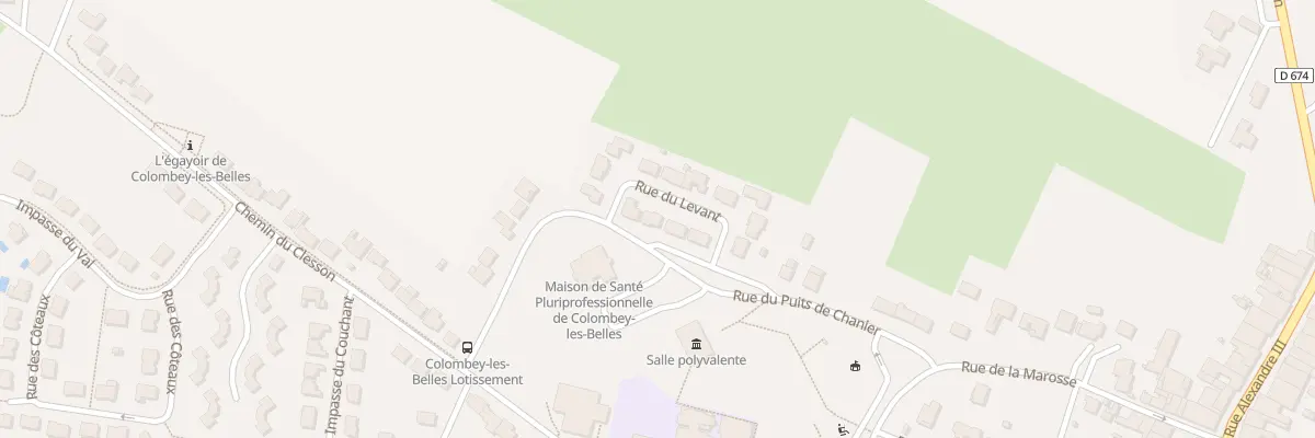 Plan du 24 Rue du Puits de Chanier à Colombey-les-Belles