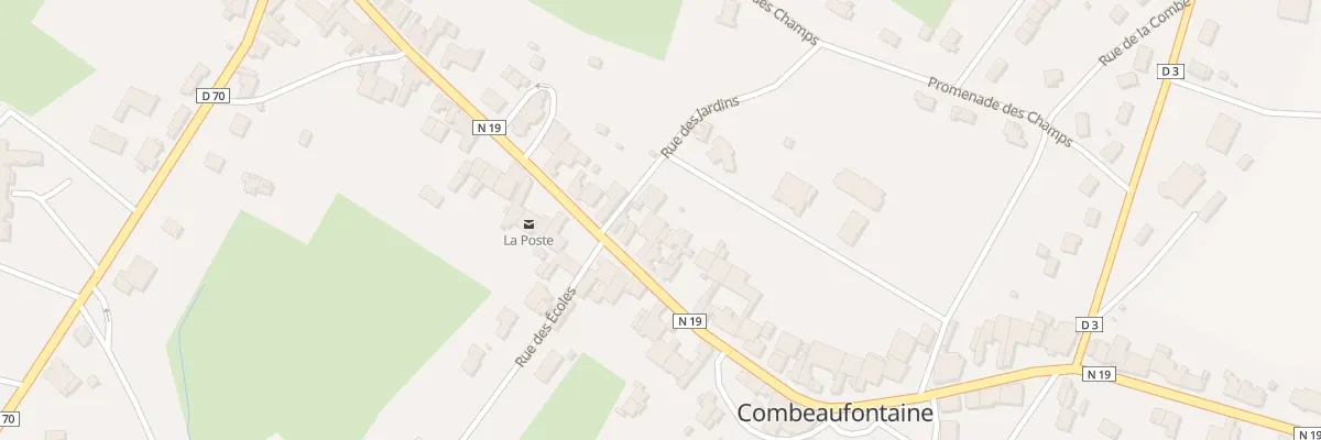 Plan du 35 Grande Rue à Combeaufontaine