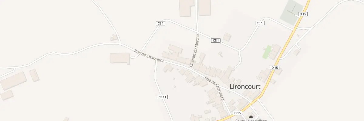 Plan du 24 Rue de Charmont à Lironcourt
