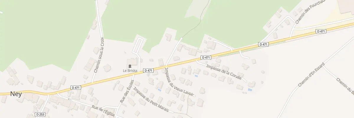 Plan du 16 Che de la Creuze à Ney