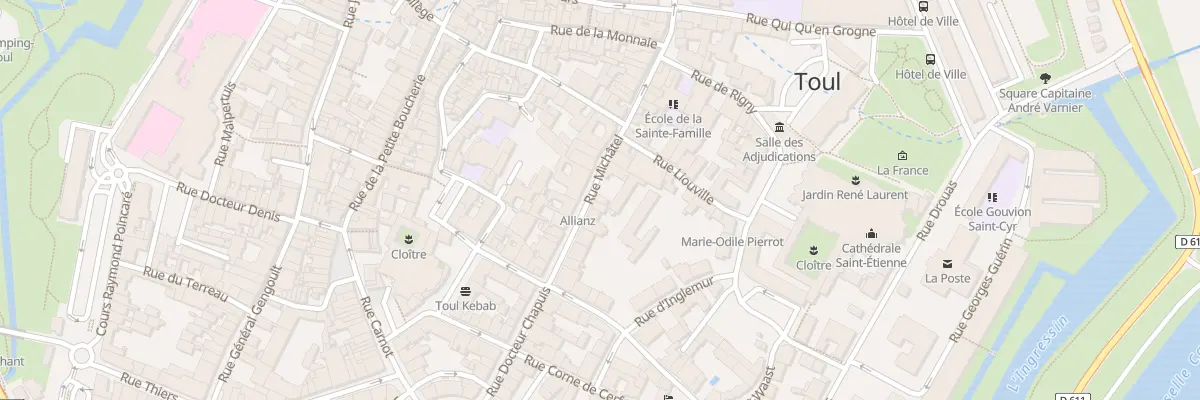 Plan du 16 Rue Michâtel à Toul