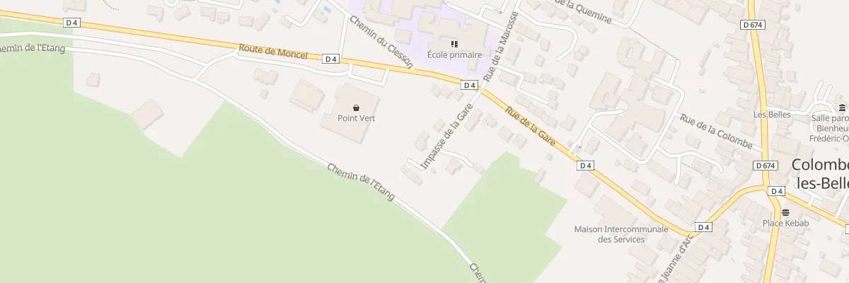 Plan du 4 Imp de la Gare à Colombey-les-Belles